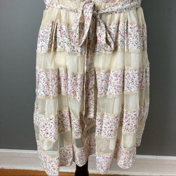 To Love Kuvaa Dress milkmaid fairy prairie apron small / extra small - Picture 8 of 14